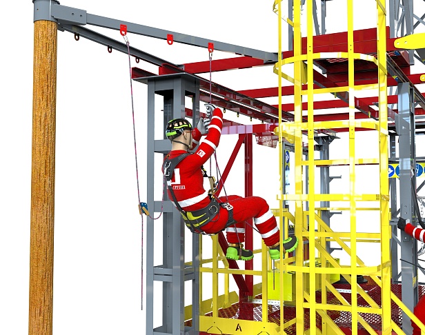 г.Муром. В Муроме установили современный тренажер для обучения работам на высоте